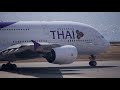 Thai Airways Airbus A380 HS-TUB Takeoff from Kansai 24L | KIX/RJBB | Kansai Airport |