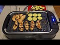 Indoor Smokeless Grill and Griddle BBQ by Cusimax,  Demo and Review