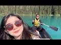 [Banff Vlog] 班夫國家公園自駕遊🚙 | 人生中必來一次！| 路易斯湖城堡酒店下午茶 | 湖中划船賞美景！