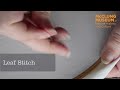 McClung Museum #StitchTogether Tutorial for Leaf Stitch