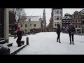 Winter Walk in Snowy Amsterdam ❄️ | Centre - Jordaan | The Netherlands 4K