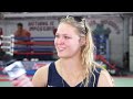 Ronda Rousey interview and training at Glendale Fighting Club