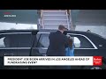 WATCH: President Joe Biden Lands At LAX Ahead Of Major Fundraising Event In Downtown Los Angeles