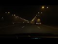 Night driving on the freeway - dash cam