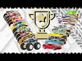 Hot Wheels MONSTER TRUCK vs CAR 💥 Soccer Championship🏆 Diecast Cars Crashing Tournament