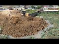 EP 2 Amazing Strong Old KOMATSU D60P Dozer Use Power Pushing Dirt Connect Building Road On The Mud
