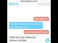 If alphys and undyne texted