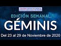 Horóscopo Semanal - Géminis - Del 23 al 29 de Noviembre de 2020.