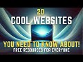 20 Cool Websites You Need To Know About! FREE Resources for Everyone 2024