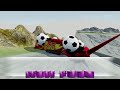 Big & Small Mcqueen with Football Ball vs Big & Small Gudmund vs Hill - BeamNG.drive