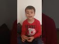 6 years old kid is telling a story ...fluently