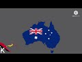 Oceania Size Comparison by Land Area | Fan Song by Kxvin