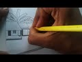 Easy village scenery drawing for kids❤️ How to draw house scenery drawing,, kids art video