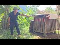 The fear when Ly encountered a giant python while feeding chickens - Luckily Lam returned in time.