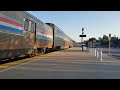 Amtrak Coast Starlight 11 blasting through Camarillo heading south to Los Angeles 07/18/2023