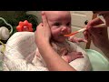 Baby SHOCKED by First Taste of Food