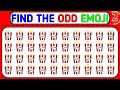 FIND THE ODD EMOJI OUT by Spotting The Difference! #65 #emoji #puzzle #emojichallenge#oddoneemojiout