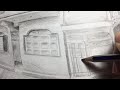Tondo Neighborhood 4 Point Perspective Pencil Sketch | Red Ronas
