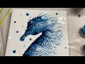 GORGEOUS Seahorse Painting Using A Micro Swipe Technique!!