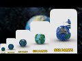 LEGO Earth in Different Scales - Comparison