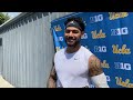 LB Ale Kaho after practice No. 6 and UCLA’s first fall camp session in full pads 8/7