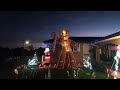 Giant Gingerbread Man - Night Walk Through 2023 Christmas Yard Display
