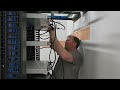Timelapse of setting up a network closet from scratch