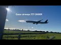 Qatar airways 777-300ER landing at Adelaide airport #shorts #aviation #planespotting