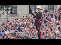 Royal Marine gun salute Marine sings, let it be what a beautiful voice she has #thekingsguard