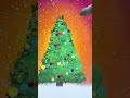 Christmas tree 🎄 spray art easy tutorial for beginners