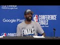 FULL CONFERENCE FINALS KYRIE IRVING POST GAME FROM GAME 5 VS TIMBERWOLVES (5/30/24)