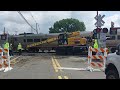 Outwater Lane Under Construction level crossing, Garfield, NJ