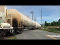 Shortline Action!!!! SRY Tank Train West @ Abbotsford BC Canada 14MAY24 MP15DC 152 Leading