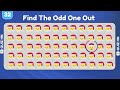 Find The Odd One Out | Emoji Edition | (32 Emoji Puzzels)