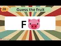 Guess the fruit by emoji 🍌🍒🍑🍉 || quiz comet