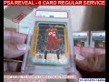 PSA REVEAL 6 CARD REGULAR SERVICE ORDER 2-5-2021 AND A PREVIEW LEBRON JAMES RC, JASSON DOMINGUEZ