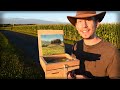 Painting a Beautiful Countryside En Plein Air | Easy Landscape Oil Painting