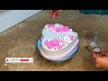 Heart Shape Cake Designs 2024 / Heart Cake Designs/ Beautiful Flowers Cake / Pineapple Flavour