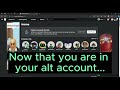 How to easily switch between accounts on Roblox! (2023+) || CHECK PINNED COMMENT