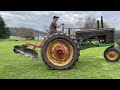 1949 John Deere b Plowing! #johndeereclassic #antiquetractors #tractor #plowing