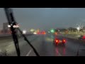 ASMR Relaxing Truck Driving in the Rain Listening to the Radio