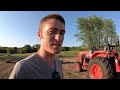 Baling Hay with the John Deere A and Kubota