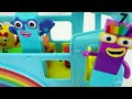 Numberblocks Rainbow Friends from 21 & Numberblock Counting Bus! Colors and Numbers for Kids