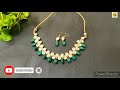 How to make party wear Kundan Necklace | Tutorial of making Kundan set at home | Hindi