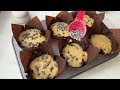 EASY CHOCOLATE CHIP MUFFINS RECIPE/JUMBO CHOCOLATE CHIP MUFFINS.