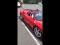 Ferrari 360 Spider, startup and acceleration