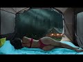 Fall Asleep Quickly in 3 MINUTES with Rain in the tent #rain #rainsounds