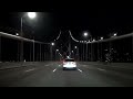 Driving Across the San Francisco-Oakland Bay Bridge At Night