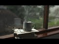 2 hours ASMR heavy rain sound on window for sleep, study and relaxation, meditation (no music) 4K