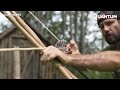 Man Makes the BEST Survival Bow Using Only Two Wood Branches | ASMR by @clayhayeshunter